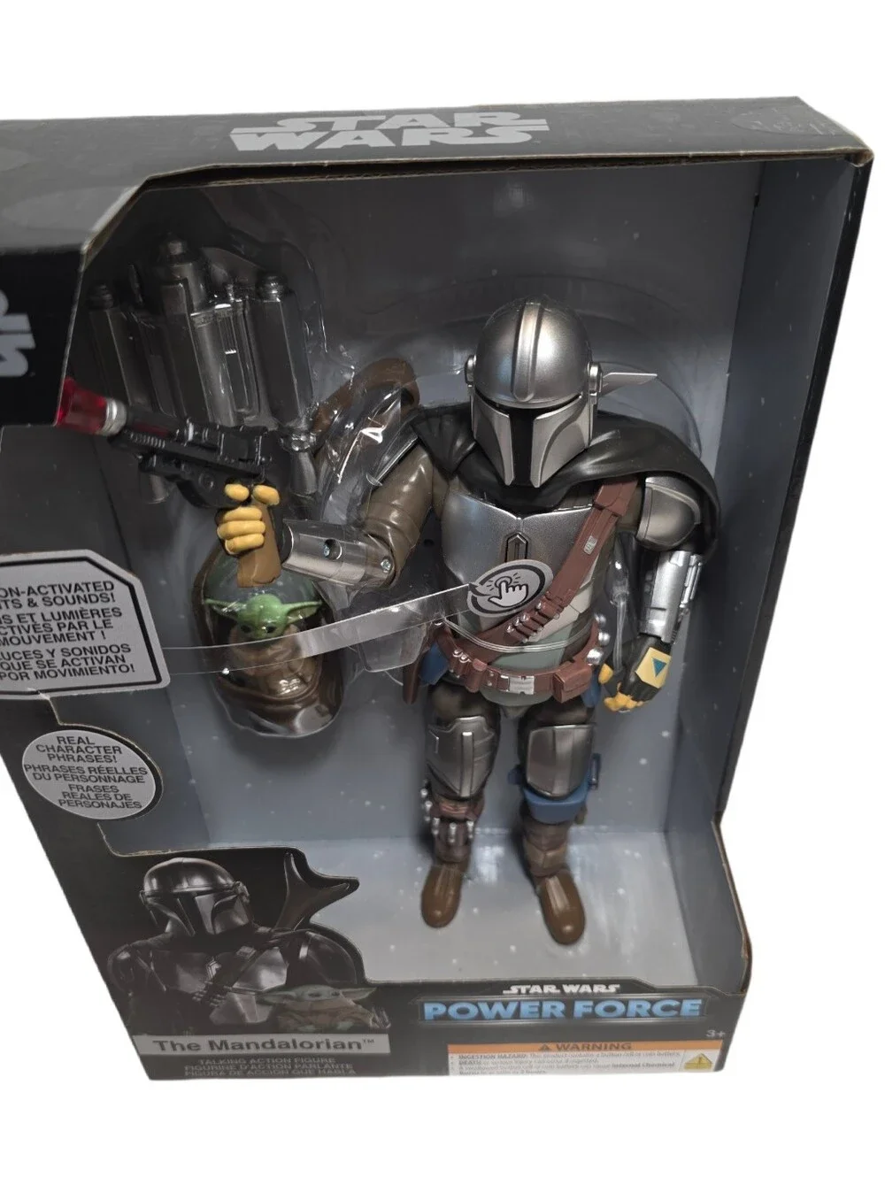 Disney Star Wars Power Force THE MANDALORIAN GROGU Talking Action Figure - NIB